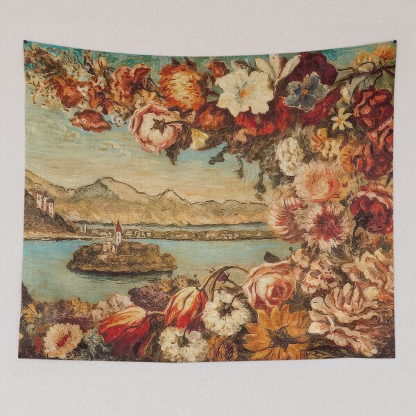 Item preview, ISLAND AND FLOWER GARLAND By Giorgio de Chirico designed and sold by erinkavanagh.
