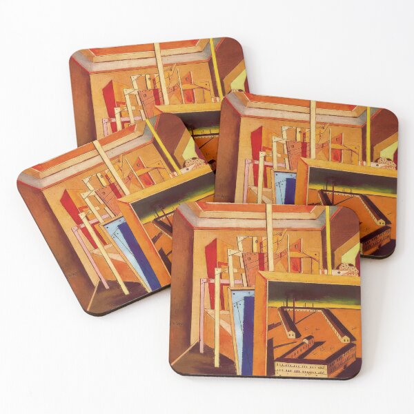 Item preview, METAPHYSICAL INTERIOR OF STUDIO 1948 By Giorgio de Chirico designed and sold by erinkavanagh.