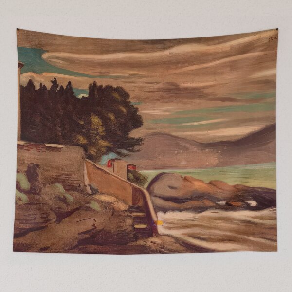 Item preview, LANDSCAPE NEAR GENOVA By Giorgio de Chirico designed and sold by erinkavanagh.