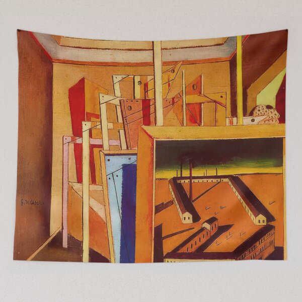 Item preview, METAPHYSICAL INTERIOR OF STUDIO 1948 By Giorgio de Chirico designed and sold by erinkavanagh.