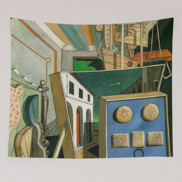 Item preview, METAPHYSICAL INTERIOR WITH BISCUITS 1916 By Giorgio de Chirico designed and sold by erinkavanagh.