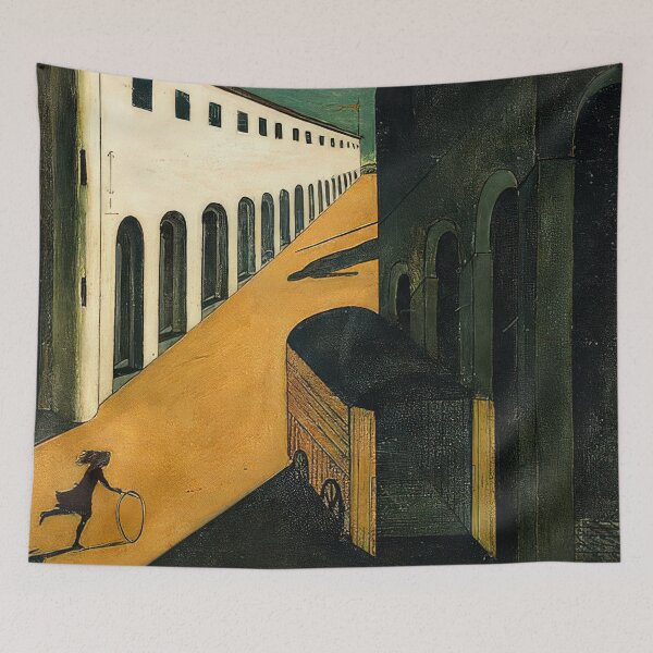 Item preview, MYSTERY AND MELANCHOLY OF A STREET 1914 By Giorgio de Chirico designed and sold by erinkavanagh.