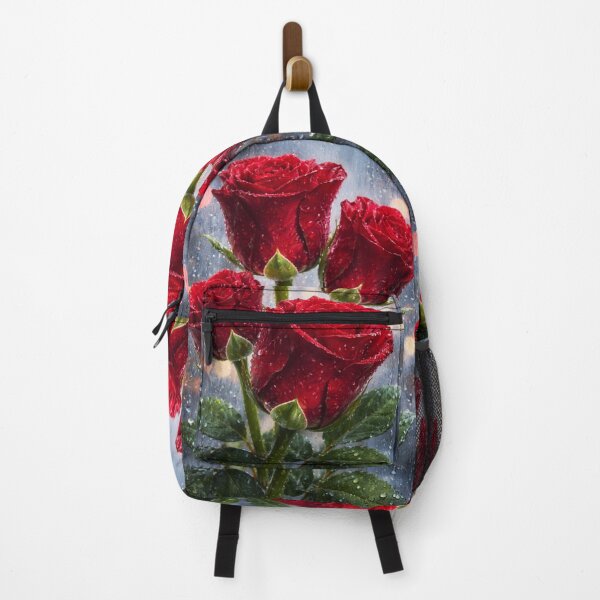 Item preview, Quartet of Radiant Roses Against a Rain-Slept Window designed and sold by Dreamy Armine Art.
