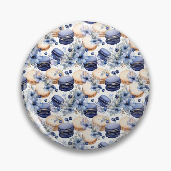 Item preview, Blueberry Macaron Pattern designed and sold by LouieVanille.
