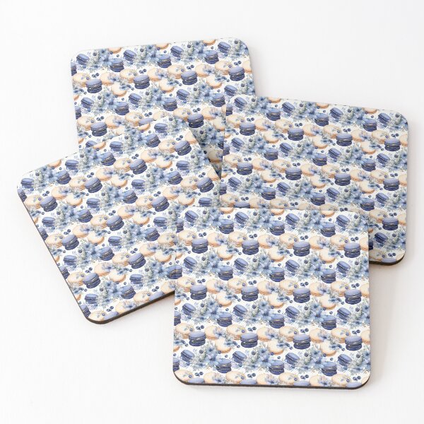 Item preview, Blueberry Macaron Pattern designed and sold by LouieVanille.