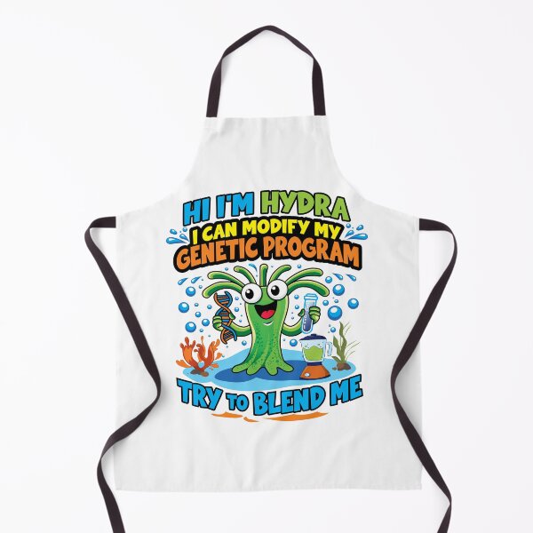 Item preview, A funny, geeky aquatic-themed illustration a freshwater Hydra design as a funny cartoon character designed and sold by SciArtPrintShop.