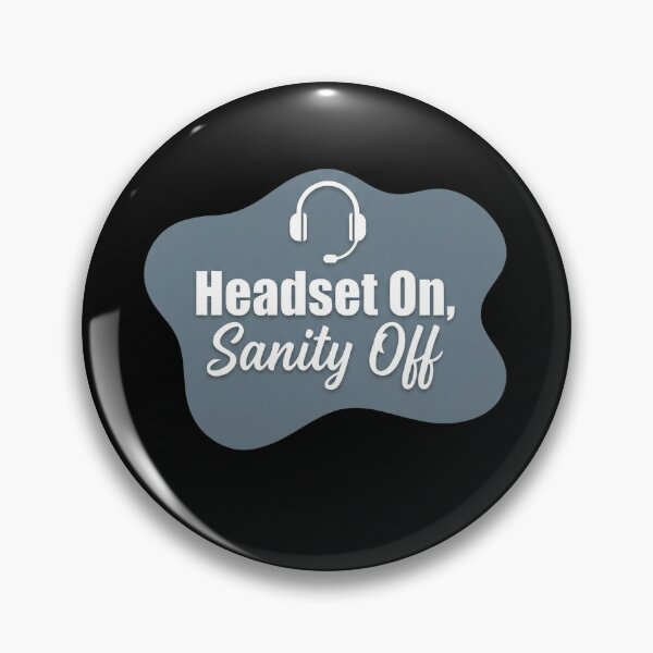 Item preview, headset on sanity off | 911 Dispatcher designed and sold by SocialStaticz.