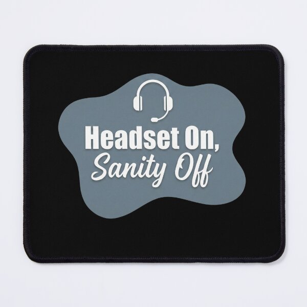 Item preview, headset on sanity off | 911 Dispatcher designed and sold by SocialStaticz.