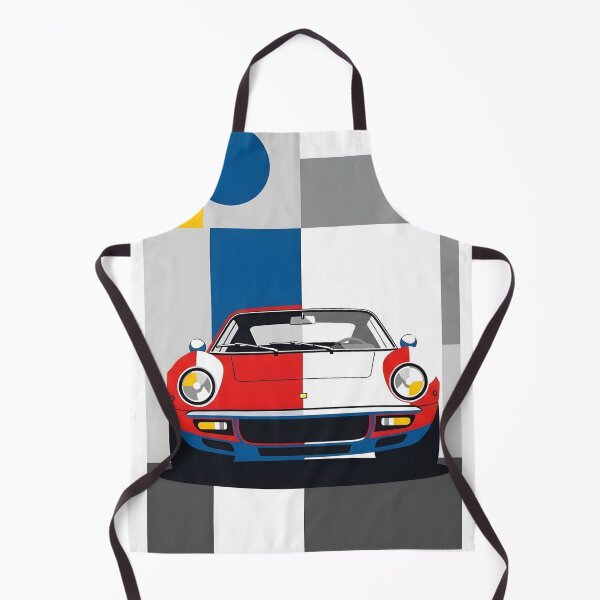 Item preview, Retro Classic Sports Car Front Poster – Modern Geometric Background designed and sold by Motorline44.