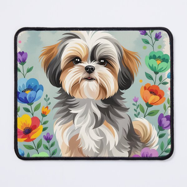 Item preview, A charming illustration of wide-eyed Shi Tzu Dog  designed and sold by Ponted.