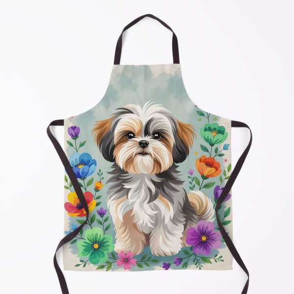 Item preview, A charming illustration of wide-eyed Shi Tzu Dog designed and sold by Ponted.