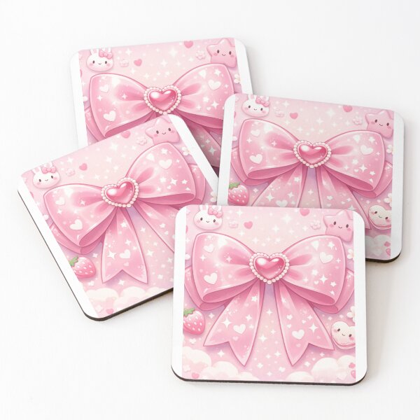 Item preview, Kawaii-style pink girly bow designed and sold by Soycreativa.