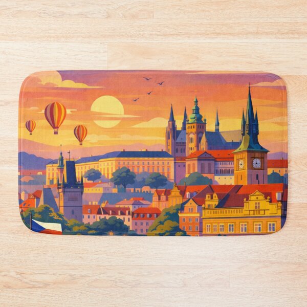 Item preview, Prague Travel Poster designed and sold by MatthewHeights.