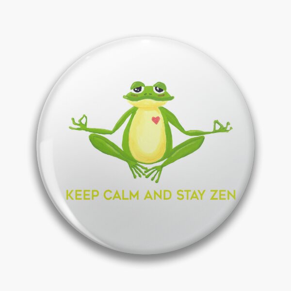 Item preview, Zen frog designed and sold by jeepereiraillustration.