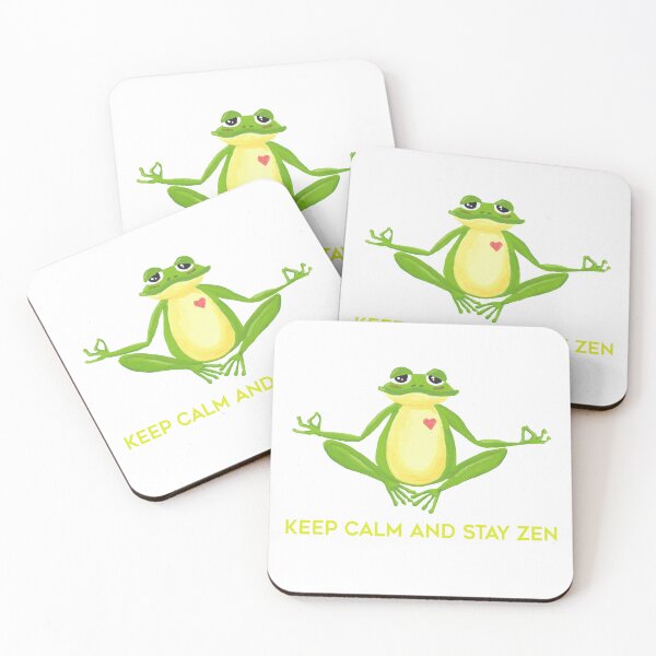 Item preview, Zen frog designed and sold by jeepereiraillustration.