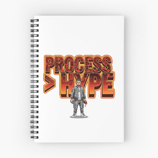 Item preview, PROCESS > HYPE – 3D Construction Mindset Tee designed and sold by Imaginarium of Chaos falcon88 .