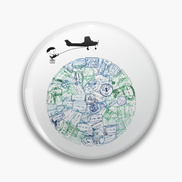 Item preview, Passport Stamps Addict Retro World Traveler  designed and sold by Blok45.