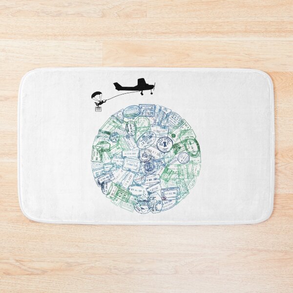 Item preview, Passport Stamps Addict Retro World Traveler  designed and sold by Blok45.