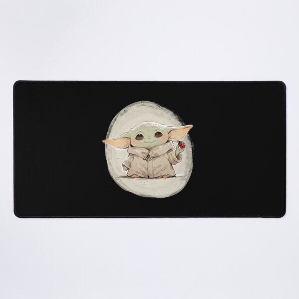 Item preview, BABY YODA WITH LADYBUG designed and sold by LIS AND MELIVERSO.