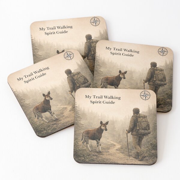 Item preview, Okapi Trail Walking Spirit Guide – Forest Path GeoWild Wildlife Art designed and sold by GeoWild Designs.