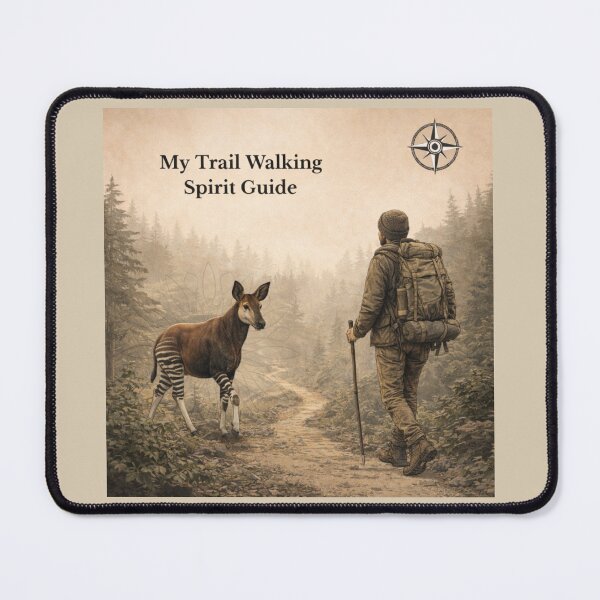 Item preview, Okapi Trail Walking Spirit Guide – Forest Path GeoWild Wildlife Art designed and sold by GeoWild Designs.