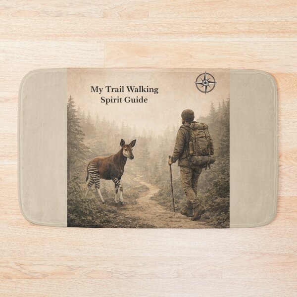 Item preview, Okapi Trail Walking Spirit Guide – Forest Path GeoWild Wildlife Art designed and sold by GeoWild Designs.