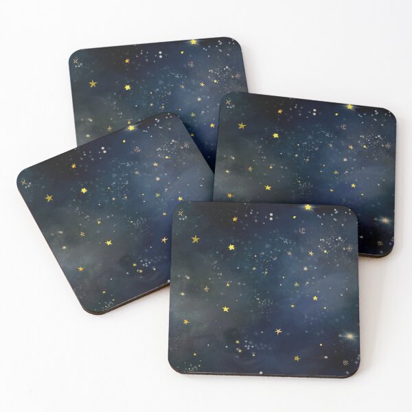 Item preview, Starry Night Sky Pattern Dreamy Galaxy Stars designed and sold by ArtDamaskin.
