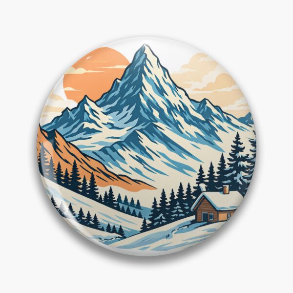 Item preview, Snowy mountain landscape in winter, Alps designed and sold by CadresSauvages.