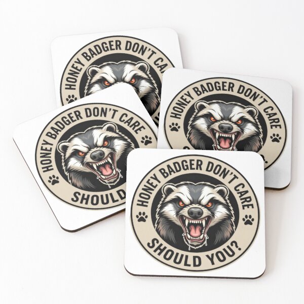 Item preview, Honey Badger Don’t Care Should You Bold Quote designed and sold by HumansStuck12.