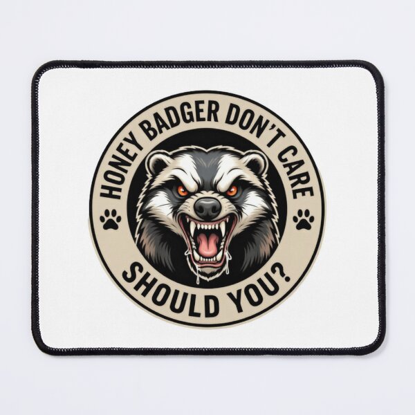 Item preview, Honey Badger Don’t Care Should You Bold Quote designed and sold by HumansStuck12.