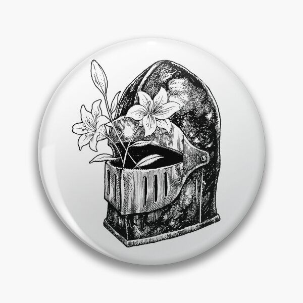 Item preview, Medieval Helmet Knight With Lily Flower designed and sold by fadhilfahrianto.