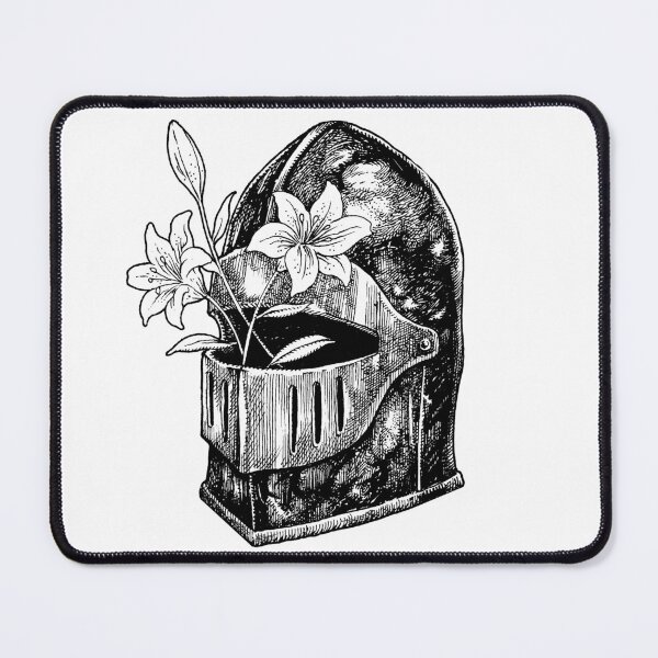 Item preview, Medieval Helmet Knight With Lily Flower designed and sold by fadhilfahrianto.