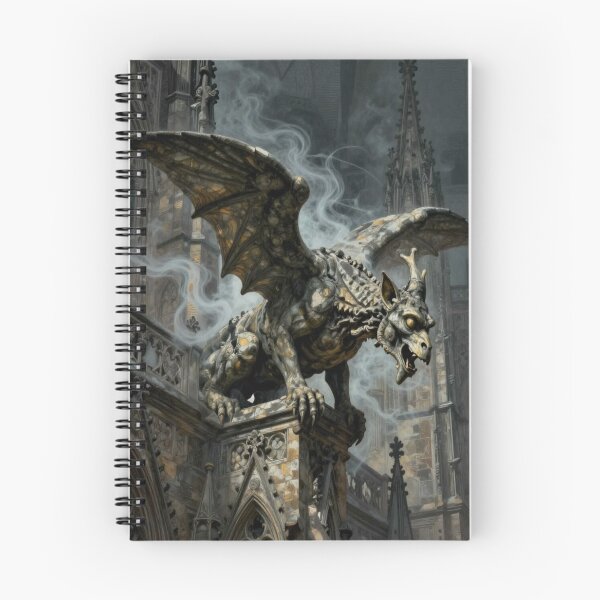 Item preview, Gothic Gargoyle Art in Mystic Fog and Dark Cathedral Mood designed and sold by FotoworldEdel.