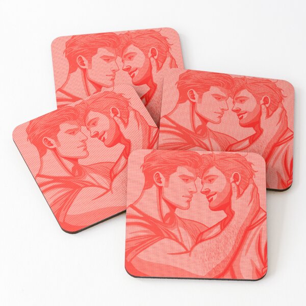 Item preview, The Kiss– Gay Pop Art Poster - In Pink designed and sold by Object of Reference Designs.
