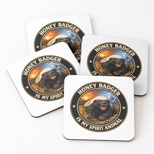 Item preview, Honey Badger Is My Spirit Animal Sunset Scene designed and sold by HumansStuck12.