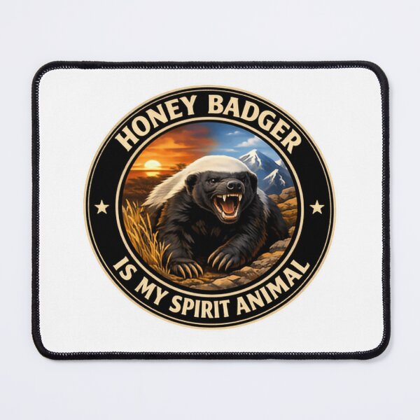 Item preview, Honey Badger Is My Spirit Animal Sunset Scene designed and sold by HumansStuck12.