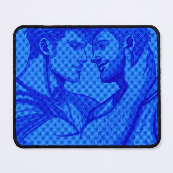Item preview, The Kiss– Gay Pop Art Poster - In Blue designed and sold by Object of Reference Designs.