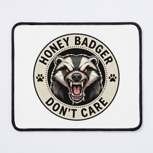 Item preview, Honey Badger Don’t Care Fierce Roaring Animal designed and sold by HumansStuck12.