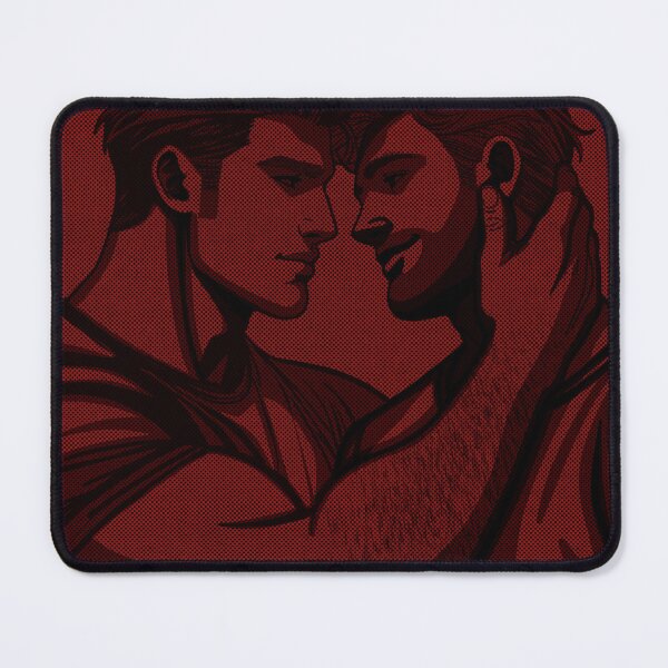 Item preview, The Kiss– Gay Pop Art Poster - In Deep Red designed and sold by Object of Reference Designs.