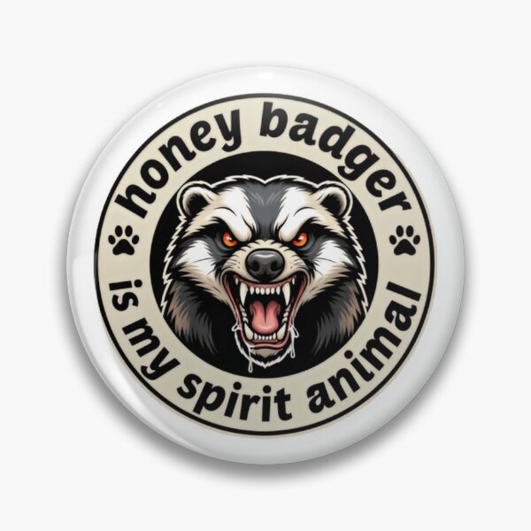 Item preview, Honey Badger Is My Spirit Animal Bold Emblem designed and sold by HumansStuck12.