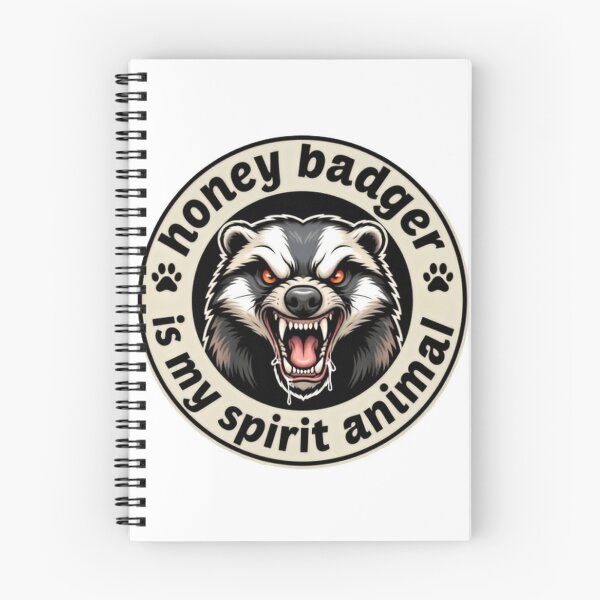 Item preview, Honey Badger Is My Spirit Animal Bold Emblem designed and sold by HumansStuck12.