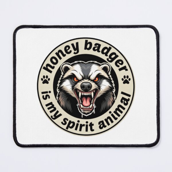 Item preview, Honey Badger Is My Spirit Animal Bold Emblem designed and sold by HumansStuck12.