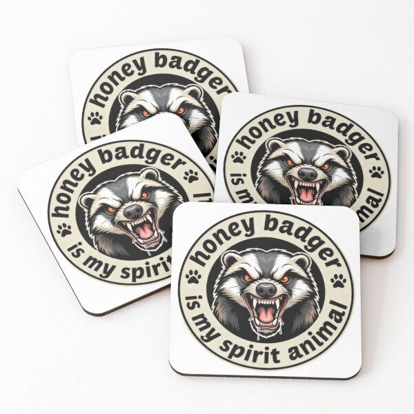Item preview, Honey Badger Is My Spirit Animal Bold Emblem designed and sold by HumansStuck12.