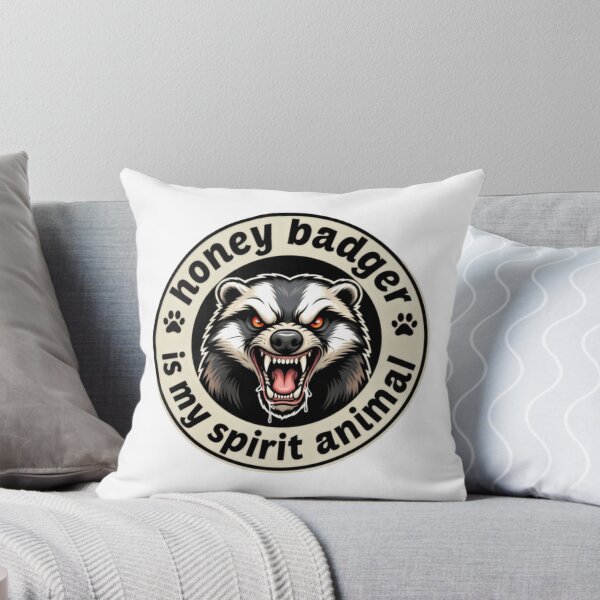 Item preview, Honey Badger Is My Spirit Animal Bold Emblem designed and sold by HumansStuck12.