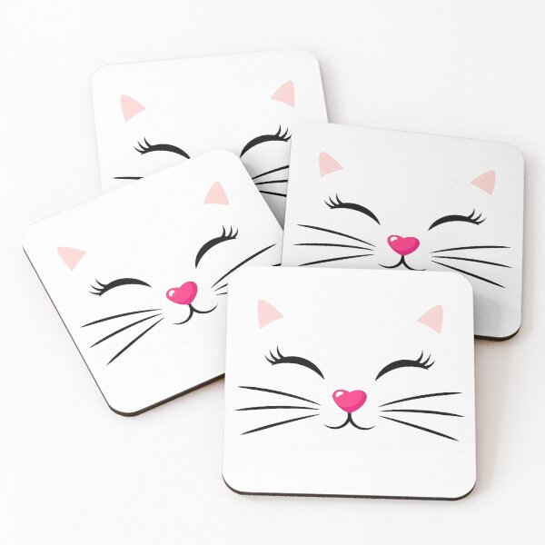 Item preview, Simple Cute Cartoon Cat Face Mug Design designed and sold by avwear.