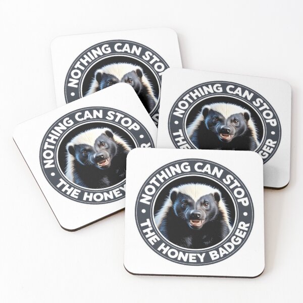 Item preview, Nothing Can Stop The Honey Badger Round Badge designed and sold by HumansStuck12.