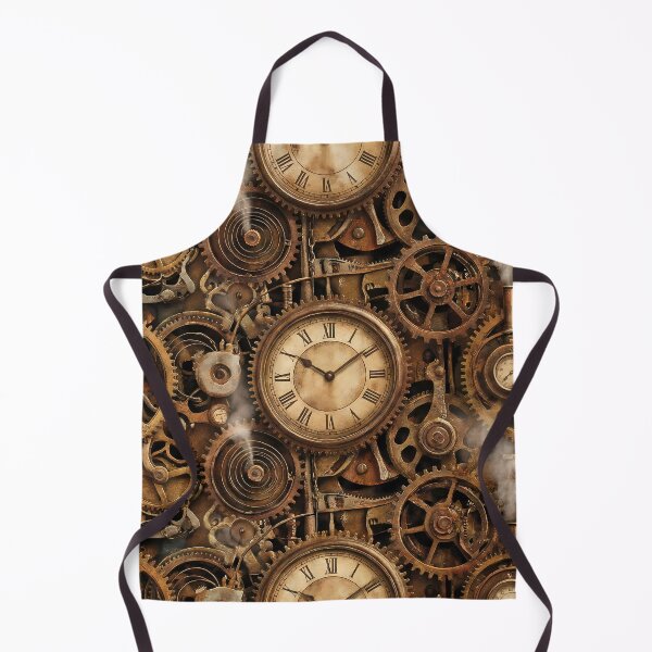 Item preview, Eternal Clockwork - Detailed Steampunk Gears Pattern designed and sold by Neon Nature Studio.