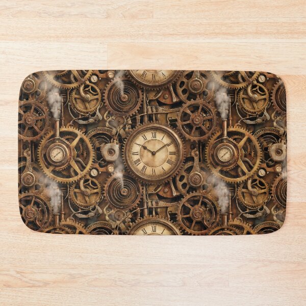 Item preview, Eternal Clockwork - Detailed Steampunk Gears Pattern designed and sold by Neon Nature Studio.