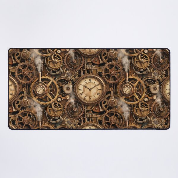 Item preview, Eternal Clockwork - Detailed Steampunk Gears Pattern designed and sold by Neon Nature Studio.