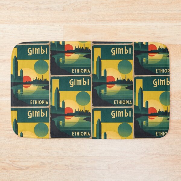 Item preview, Gimbi Ethiopia Retro Vintage Travel Design designed and sold by TravelersGems.